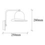 Opviq Fötr Sivani - MR-324 Lámpara de pared negra